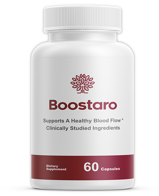 Boostaro supplement bottle - natural male vitality formula